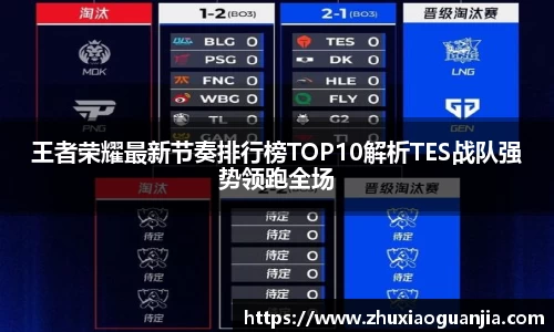 王者荣耀最新节奏排行榜TOP10解析TES战队强势领跑全场