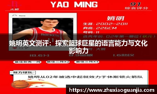 姚明英文测评：探索篮球巨星的语言能力与文化影响力